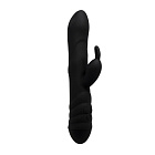 Вібратор-кролик Adrien Lastic Twister, 23 см (чорний)