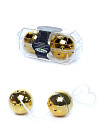 Duo-Balls Gold - Вагинальные шарики, 3,5 см (золотой)