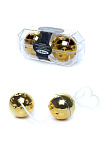 B - Series EasyLove Duo-Balls Gold - Kulki gejszy, Złoto, 21 cm