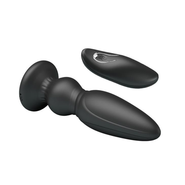 Mr. Play Vibrating Prostate Massager - Korek analny, Czarny, 12, 5 cm