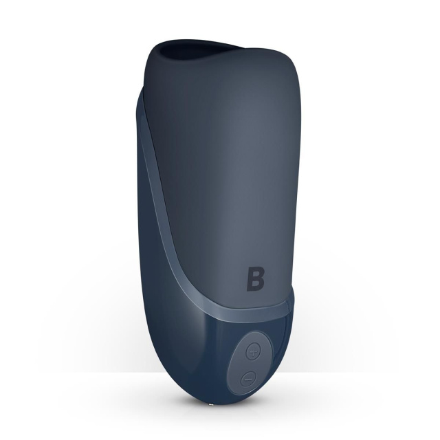 Мастурбатор з вібрацією Boners Vibrating Blow Job Simulator (сірий)