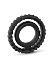 Двойное эрекционное кольцо Dorcel Dual Ring, 5,7 см (черный)