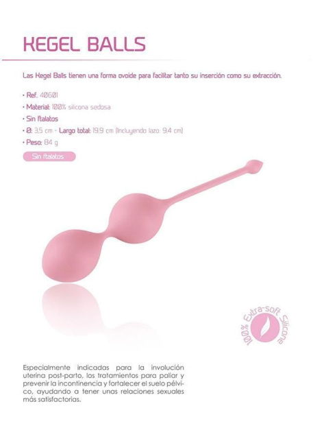Вагінальні кульки Femintimate Kegel Balls, 19,9 см (рожевий)