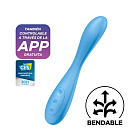 Вибратор Satisfyer G-Spot Flex 4+ Connect App, 19.5 см (голубой)