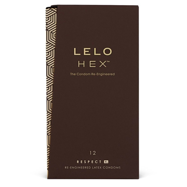 Lelo Hex Respect XL - Prezerwatywy, Naturalny, 19.5 cm