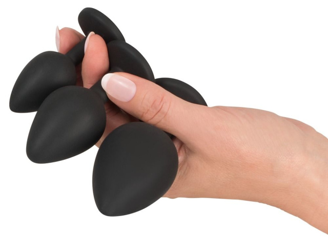 Набор для анальной стимуляции Orion Black Velvets Anal Kit, 4 шт (черный)