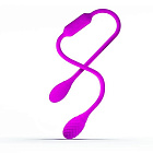 Двосторонній вібратор Pretty Love Dream Lovers Whip, 65,5 см (рожевий)
