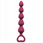 Анальний ланцюжок Love To Love Bing Bang M Plum Star, 18,5 см (бордовий)