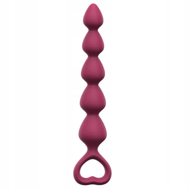 Анальний ланцюжок Love To Love Bing Bang M Plum Star, 18,5 см (бордовий)
