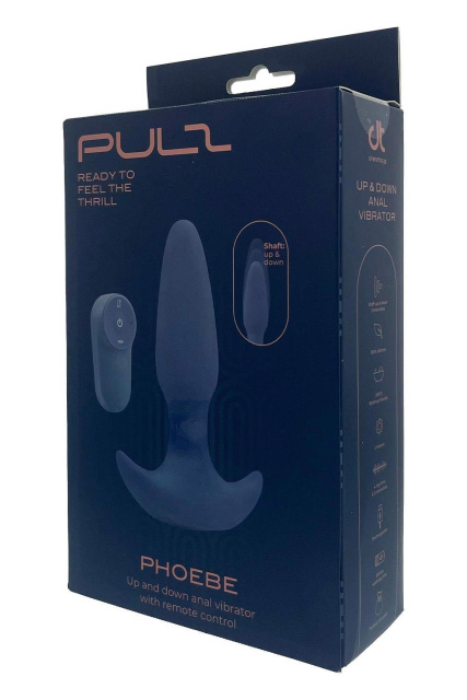 Dreamtoys Phoebe Up & Down - Korek analny, Niebieski, 14.5 cm