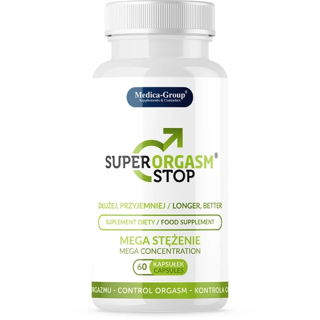 Medica Super Orgasm Stop - Kapsułki na opóźnienie wytrysku, Bez smaku