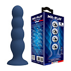 Анальна пробка Mr. Play 4 Metal Balls, 16.5 см (синій)