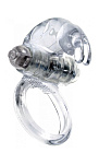 Ерекційне кільце Boss Series Rabbit Vibro Cock Ring, 7,5 см (прозорий)