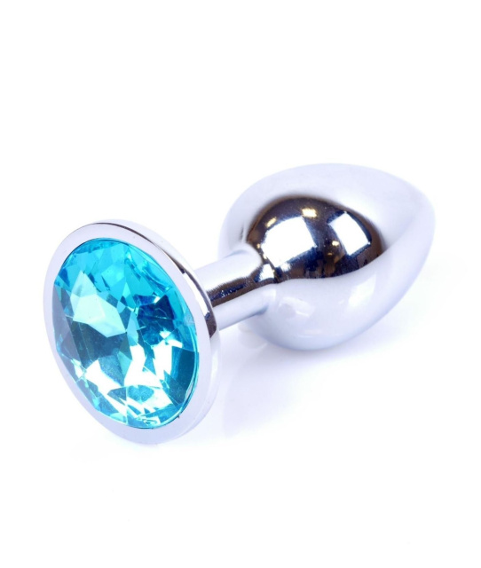 MyLove Jewellery Silver Plug - Korek analny, Niebieski, 7 cm