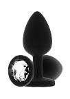 Анальна пробка ToyJoy Diamond Booty Jewel Small, 7 см (чорний)
