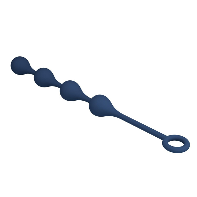 Mr. Play Waterdrop Anal Balls - Łańcuszek analny, Niebieski, 33.5 cm