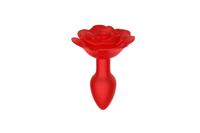 Анальна пробка B-Series Cute Rose, 11.1 см (червоний)