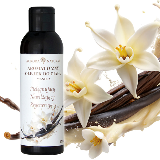 Aurora Aurora Naturals - Olejek do masażu, Wanilia, 150 ml
