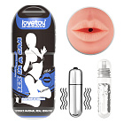 Мастурбатор с вибрацией LoveToy Sex In A Can Mouth Lotus Tunnel (телесный)