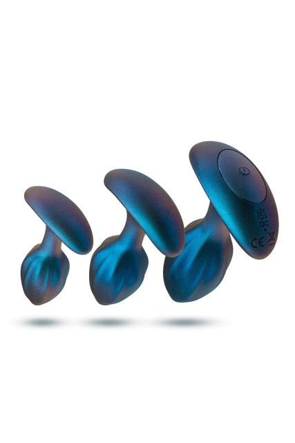 Zestaw korków analnych Anal Adventures Matrix Cosmos Plug Kit, 3 szt (niebieski)