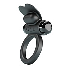 Виброкольцо Pretty Love Vibrant Penis Ring Debonaire, 8,5 см (черный)