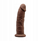 Фаллоимитатор Silexd Premium Silicone Dildo Model 2 Size 7.5, 19 см (коричневый)