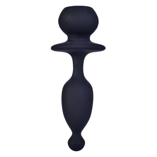 Magic Motion Bunny - Korek analny z wibracją i ogonkiem, Czarny, 12, 9 cm
