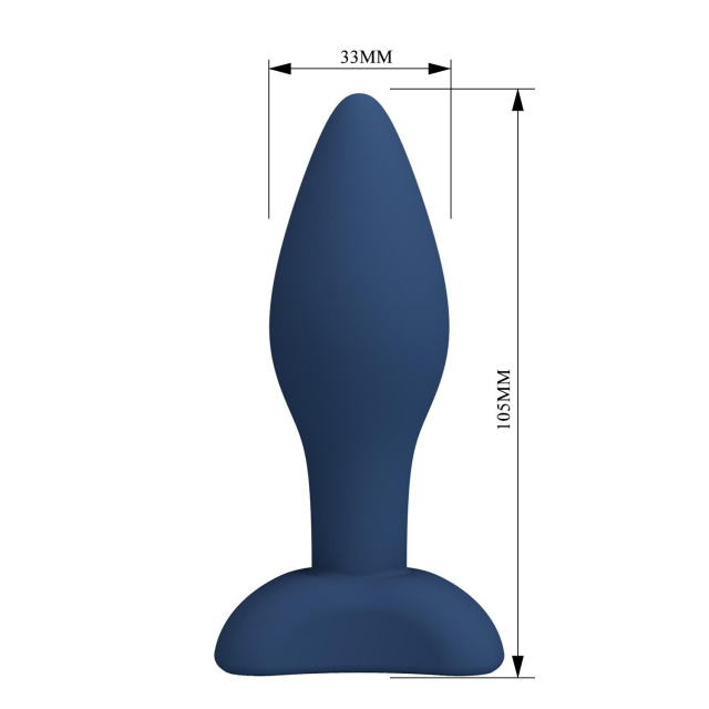 Mr. Play Bulb - Korek analny, Niebieski, 10.5 cm, M