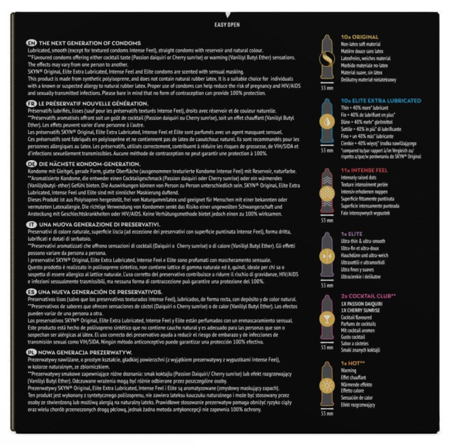 SKYN Selection+ - Prezerwatywy, Mix
