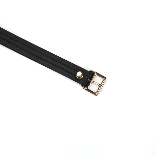 Liebe Seele Organosilicon Ball Gag - Knebel z kulką, Czarny, 60 cm