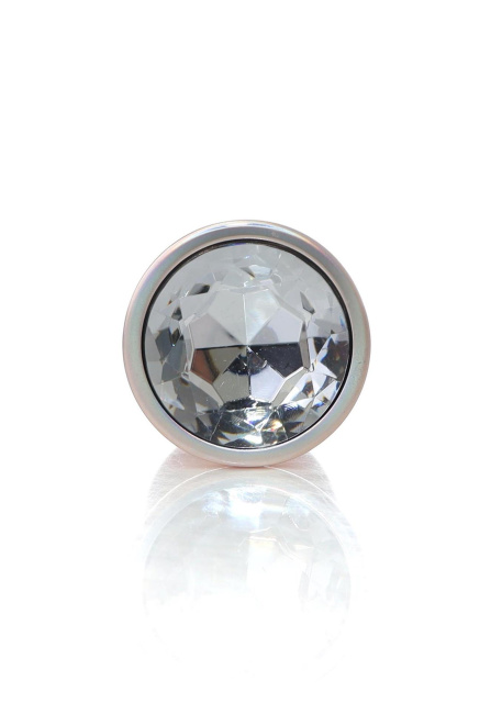 B - Series HeavyFun Jewellery Pearl Gold Plug Clear L - Korek analny, Złoto, 9 cm