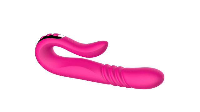 Boys of Toys Deluxe Twirling Vibrating Thruster - Wibrator B -, Różowy, 23 cm