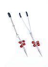Затискачі для сосків Exclusive Nipple Clamps No.4 Fetish Boss Series (червоний)