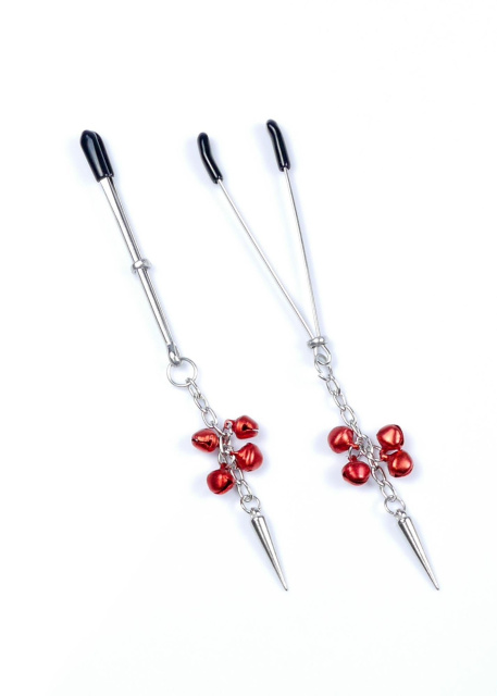 Затискачі для сосків Exclusive Nipple Clamps No.4 Fetish Boss Series (червоний)