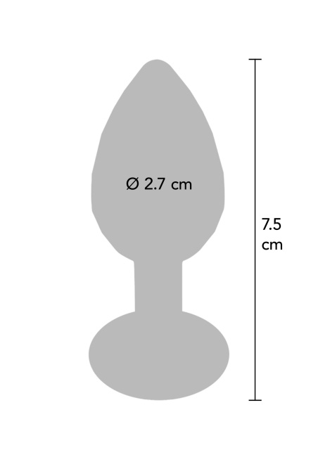 NS Novelties Disco Diamond Plug Small - Korek analny, Srebro, 7, 5 cm, S