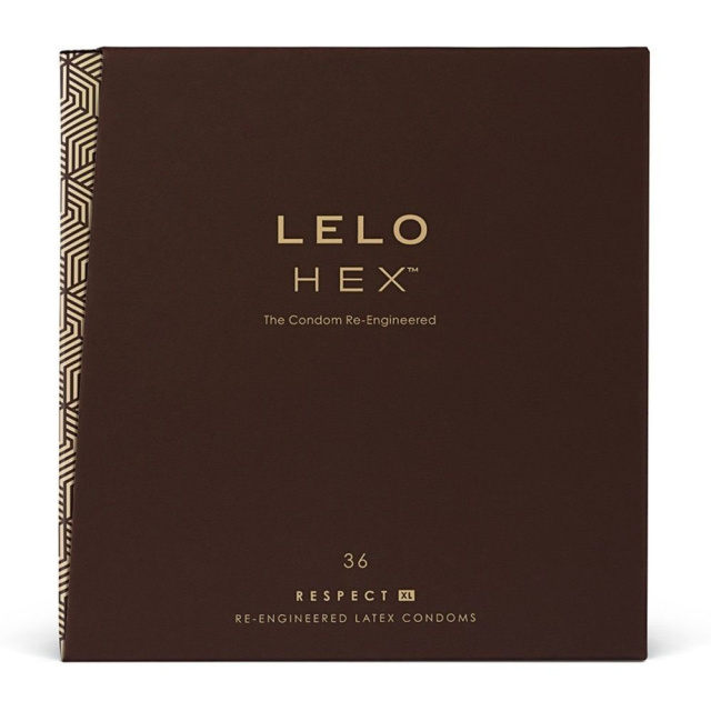 Lelo Hex Respect XL - Prezerwatywy, Przezroczysty, 19.5 cm, XL
