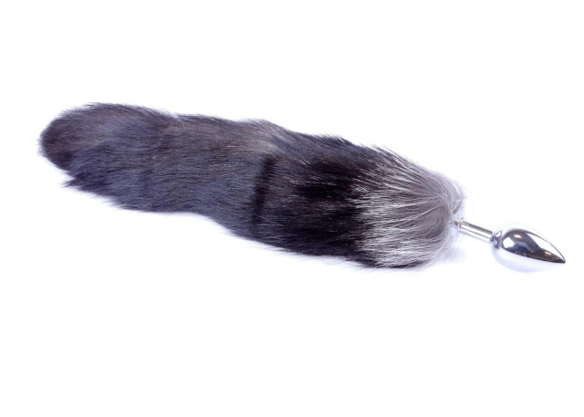 Анальна пробка Boss Fox TAIL Black XXL, 9 см (чорний)