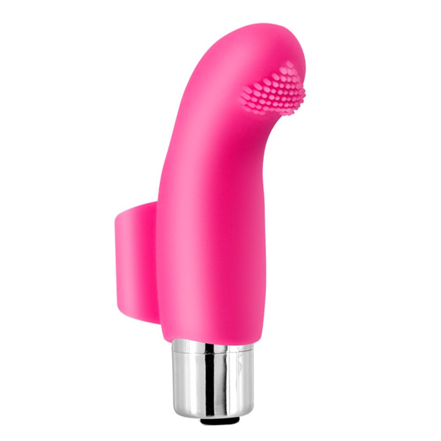 Вибратор на палец Yoba Finger Vibes Heart, 8.5 см (розовый)