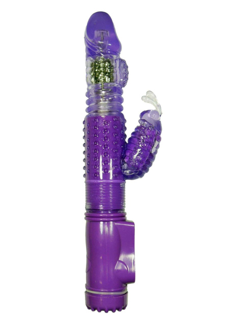 Wibrator królik Boss Series Rabbit Massager, 24.5 cm (fioletowy)