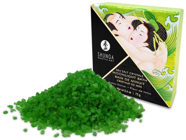 Сіль для ванни Shunga Moonlight Bath Lotus Flower, 75 г (зелений)