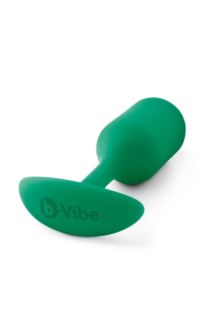 B-Vibe Snug Plug 2 - Korek analny, Zielony, 10, 5 cm