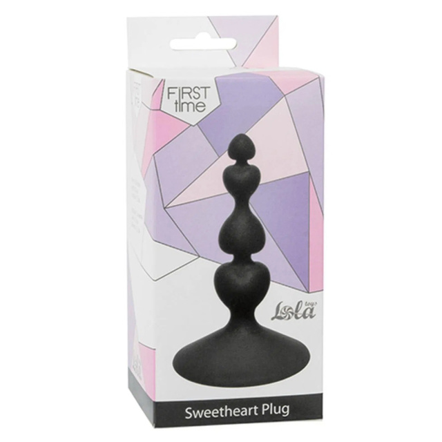 Lola Games Sweetheart Plug - Korek analny, Czarny, 10 cm