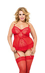 Корсет Softline Dafne, XL (червоний)