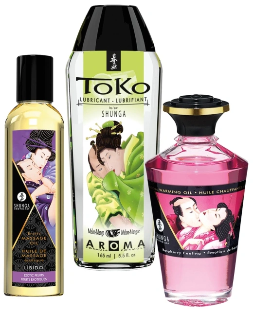 Набор для массажа Shunga Erotic Art Fruity Kisses Collection, 3 шт