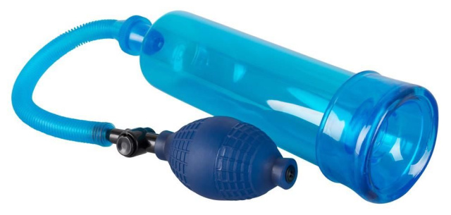 Вакуумная помпа Bang Bang Penis Pump, 20 см (голубой)