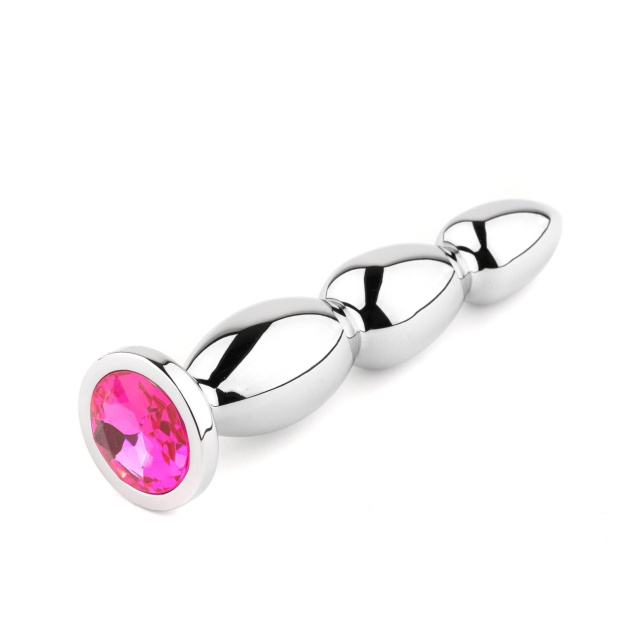 B - Series HeavyFun Jewellery № 1 - Korek analny, Srebro, 13.5 cm