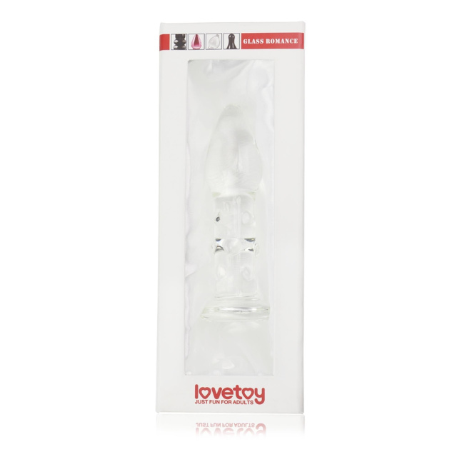 Korek analny Glass Romance, 13 cm (przezroczysty)