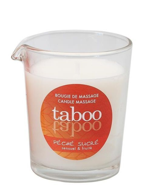 Масажна свічка Ruf Taboo Peche Sucre персик, 60 мл