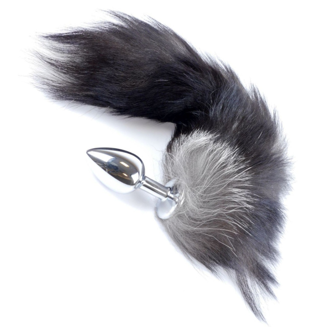 Анальна пробка Boss Fox TAIL Black XXL, 9 см (чорний)