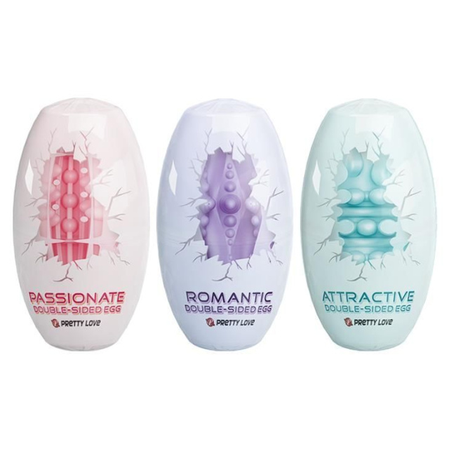 Набір мастурбаторів Pretty Love Double Sided Egg, 15 шт (мульти)